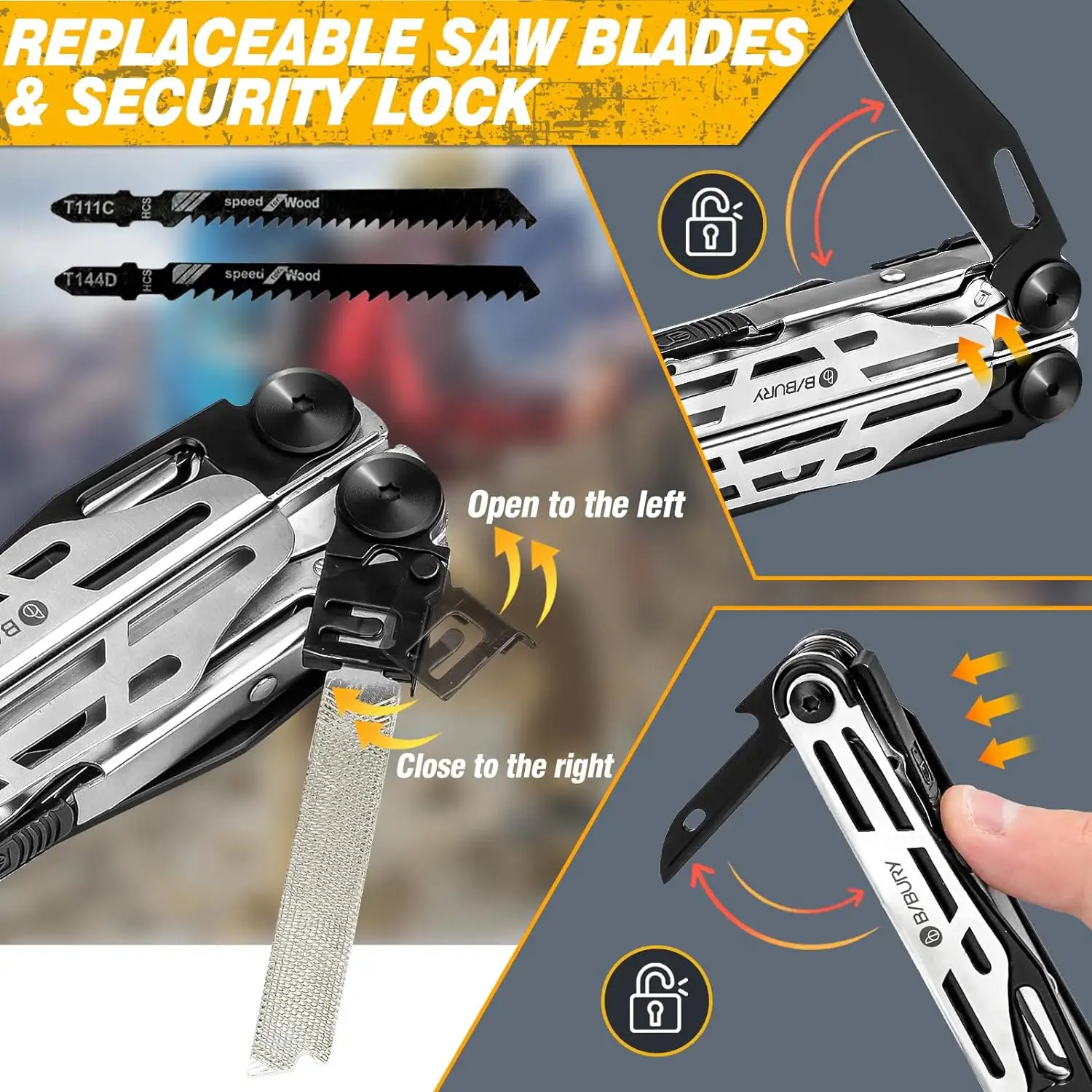 BIBURY Multitool Pliers, Stainless Steel 31-in-1 - 81jncwmjnml._ac_sl1500_